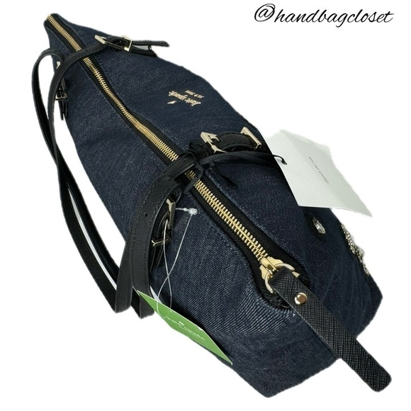 Kate Spade Navy Embellished Tote Bag - Picture 11 of 16